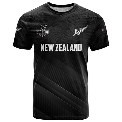 Custom New Zealand Cricket T-Shirt Aotearoa Black Cap Come On Graphic Tee