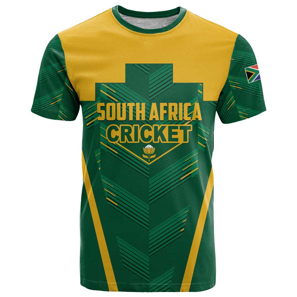 Custom South Africa Cricket T-Shirt SA Protea Woza Nawe Graphic Tee
