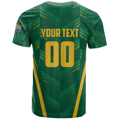 Custom South Africa Cricket T-Shirt SA Protea Woza Nawe Graphic Tee