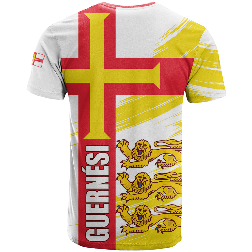 Guernsey Liberation Day T-Shirt Guernesi Three Lion Graphic Tee