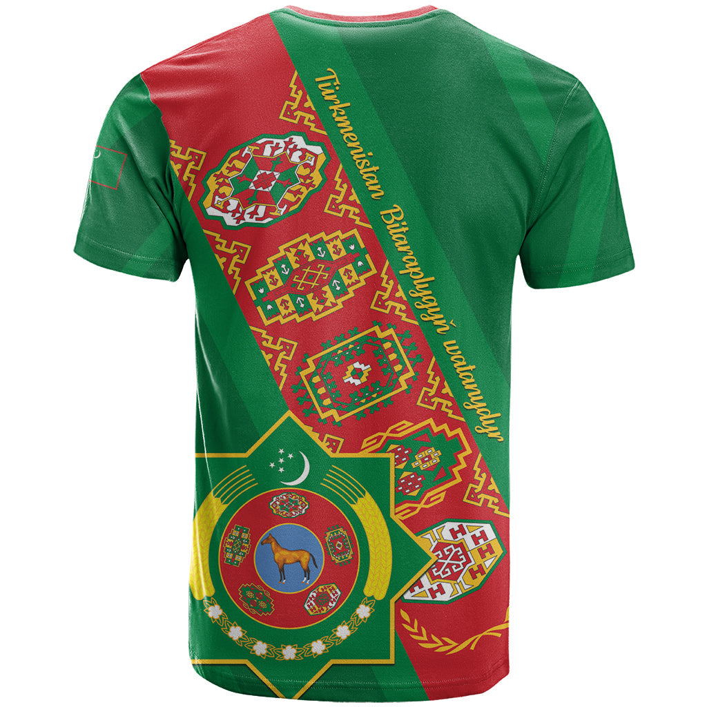Turkmenistan Flag Day T-Shirt Turkmenistan Bitaraplygyn watanydyr Graphic Tee