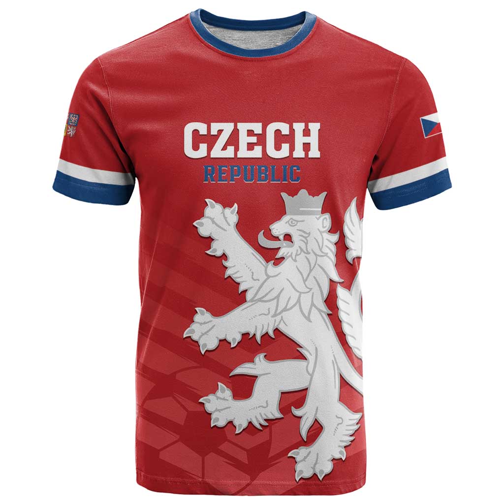 Custom Czech Republic 2024 Football T-Shirt Jeden Tym Jeden Cil Czechia Graphic Tee