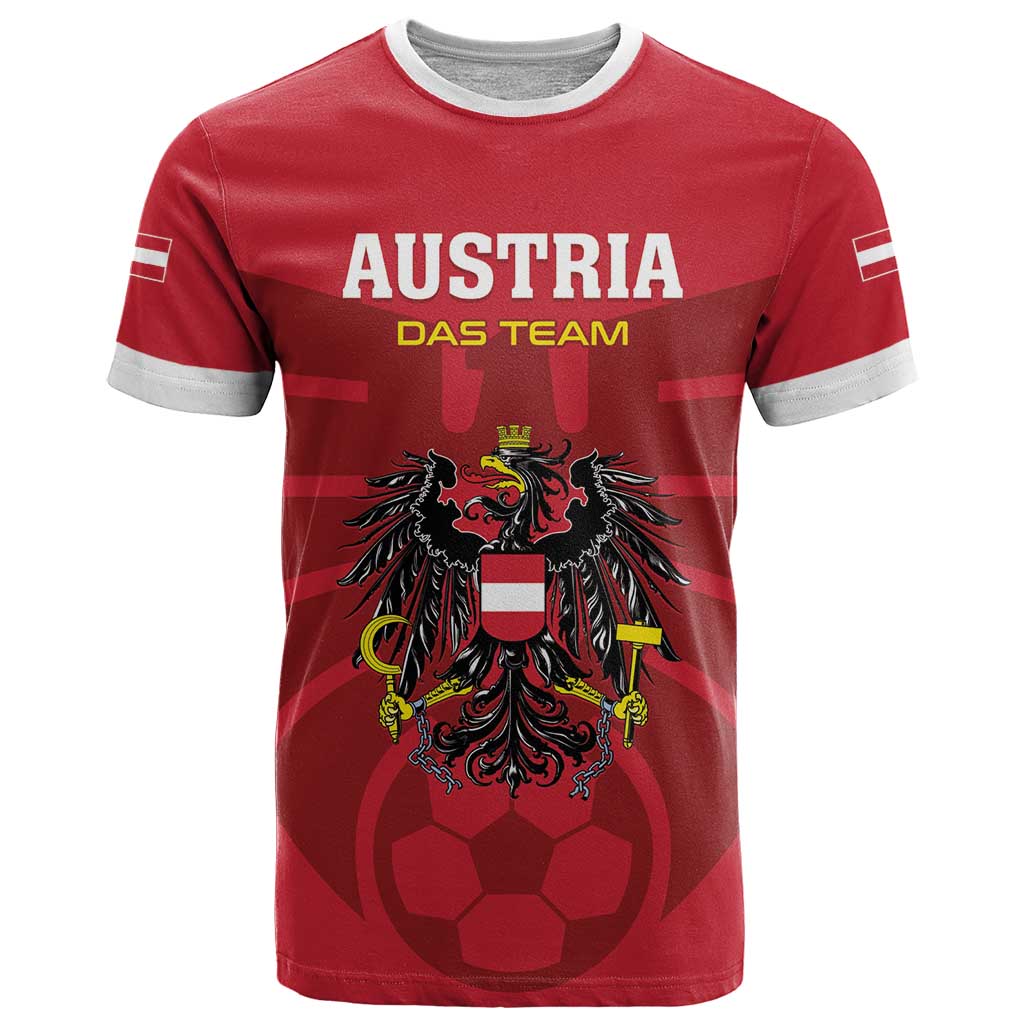 Custom Austria 2024 Football T-Shirt Das Team Go Champions Graphic Tee