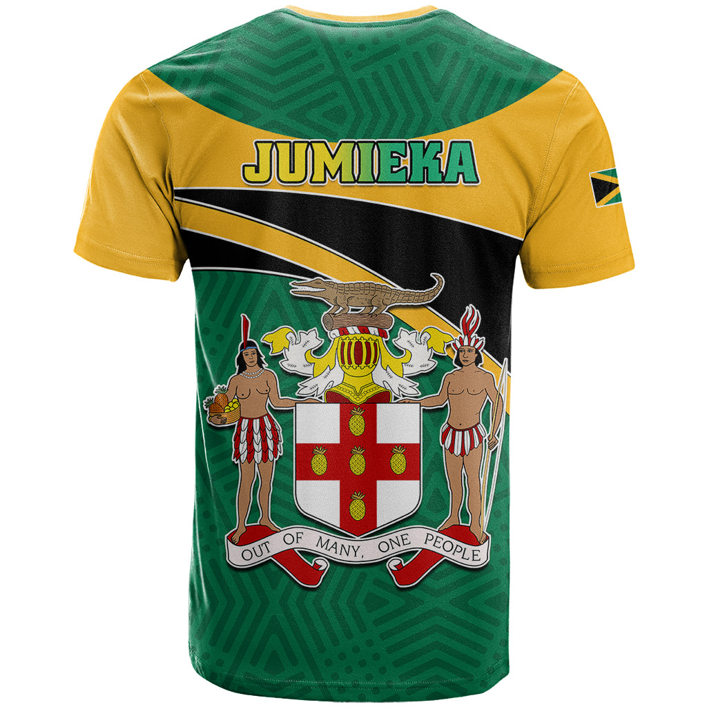 Jamaica T-Shirt Jumieka Lion Mix African Pattern Graphic Tee