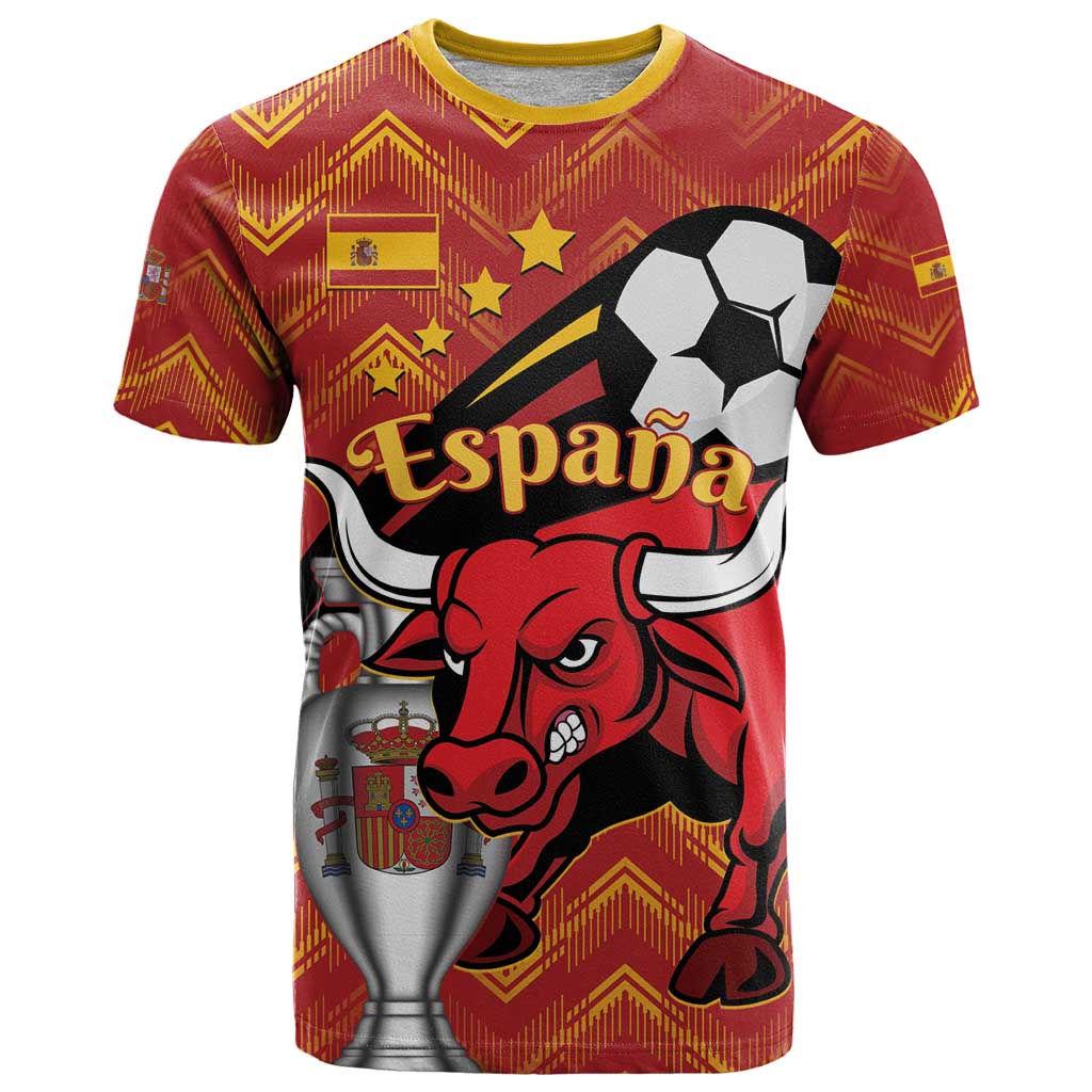 Spain 2024 Football Champions T-Shirt Espana La Roja Graphic Tee