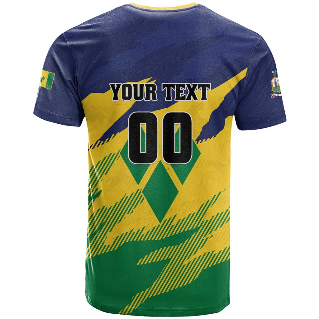 Custom Rugby Saint Vincent and the Grenadines T-Shirt Go SVG Amazona Guildingii Graphic Tee