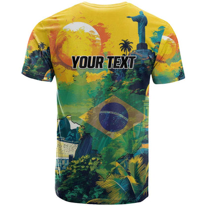Personalized Brazil Sete de Setembro T-Shirt Brasil Rio de Janeiro Art Style Graphic Tee