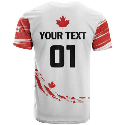 Custom Canada Hockey T-Shirt Canada Owns Hockey Graphic Tee