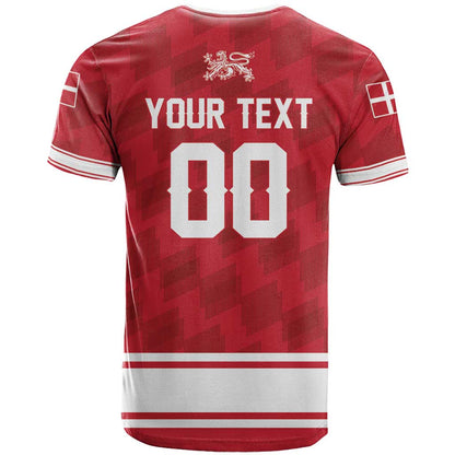 Custom Hockey 2026 Denmark T-Shirt Danish Lions Go Champions Graphic Tee