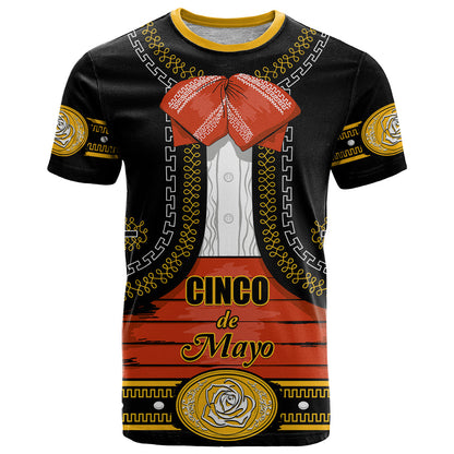 Cinco de Mayo 2024 T-Shirt Traje de Charro Style Graphic Tee