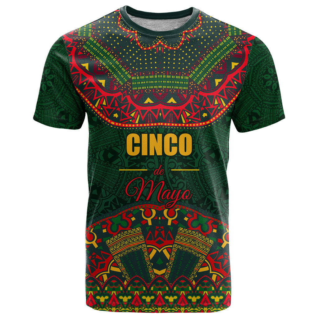Cinco de Mayo 2024 T-Shirt Mexican Folk Pattern Graphic Tee