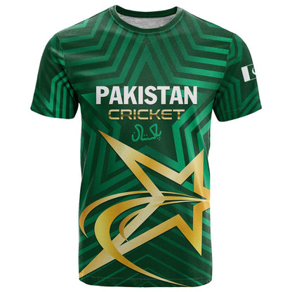 Custom Pakistan Cricket T-Shirt The Boys In Green Graphic Tee