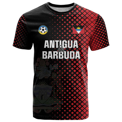 Custom Football Antigua and Barbuda T-Shirt The Benna Boys Go Champions Graphic Tee