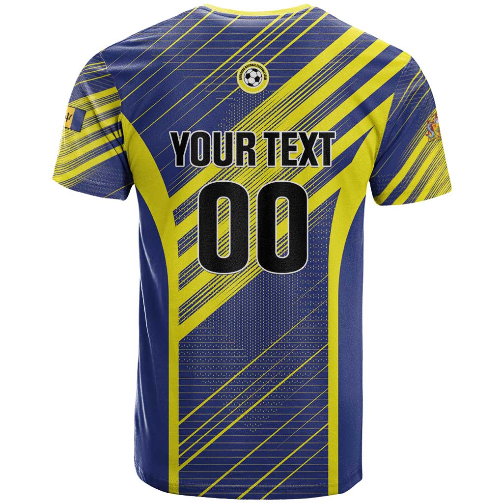 Custom Barbados Football T-Shirt Go Champions Bajan Tridents Graphic Tee