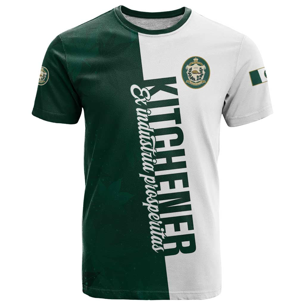 Personalised Canada Kitchener T-Shirt Ex Industria Prosperitas Graphic Tee