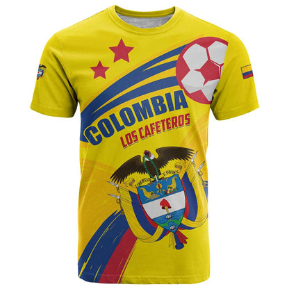 Colombia 2024 Football Champions T-Shirt Todos Somos Colombia Graphic Tee