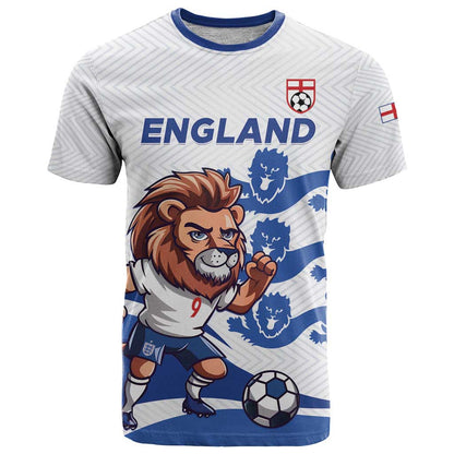 England 2024 Football T-Shirt Three Lions Go Champions Graphic Tee
