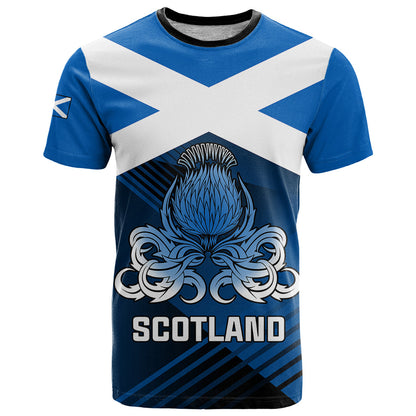 Scotland Rugby T-Shirt Thistle Go World Cup Graphic Tee