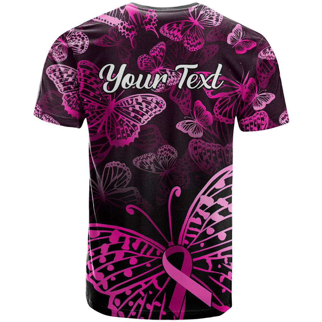 Personalised In October We Wear Pink T-Shirt Breast Cancer Awareness Graphic Tee