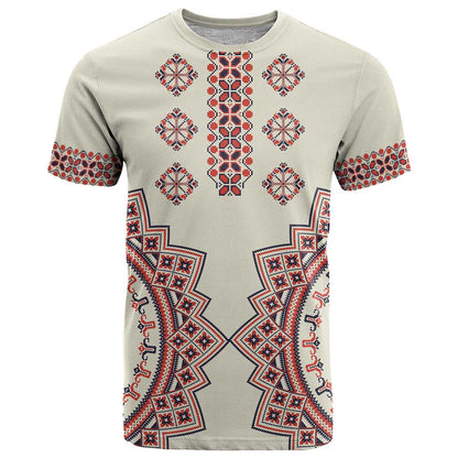 Romanian Traditional Pattern T-Shirt Unique Graphic Tee