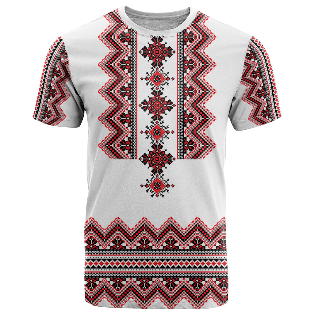 Ukraine Folk Pattern T-Shirt Ukrainian Traditional Version Graphic Tee