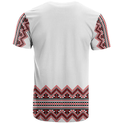Ukraine Folk Pattern T-Shirt Ukrainian Traditional Version Graphic Tee