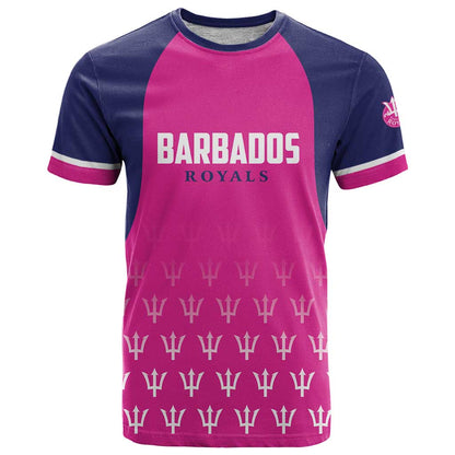Custom Barbados Royals Cricket T-Shirt Back to Back Champions Graphic Tee