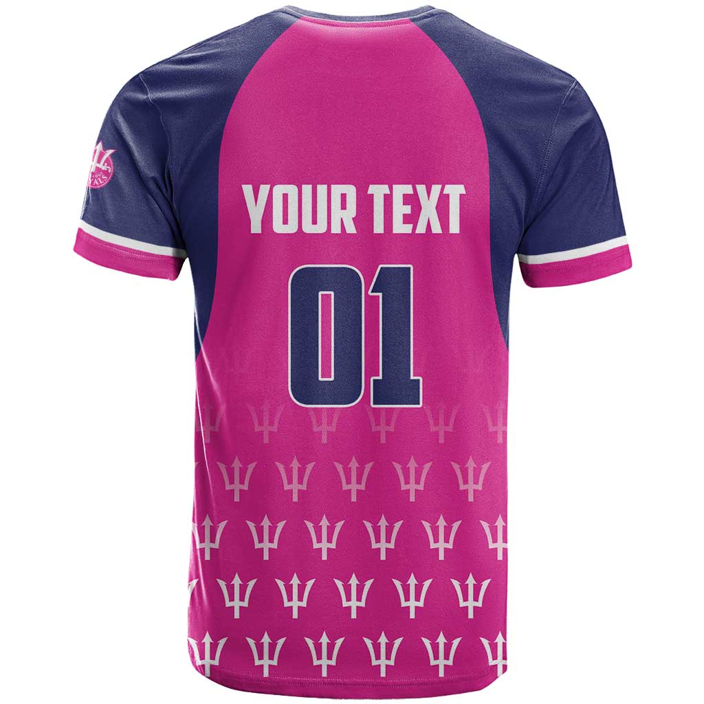 Custom Barbados Royals Cricket T-Shirt Back to Back Champions Graphic Tee