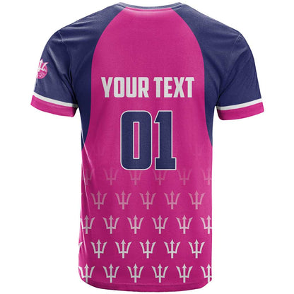 Custom Barbados Royals Cricket T-Shirt Back to Back Champions Graphic Tee
