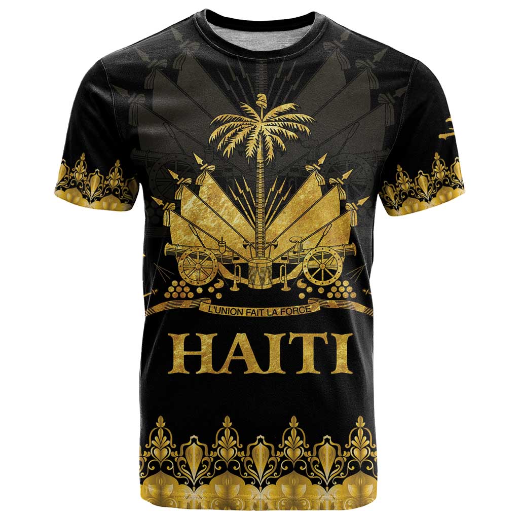 Haiti Neg Marron Gold T-Shirt Lespwa pa anyen san aksyon Graphic Tee