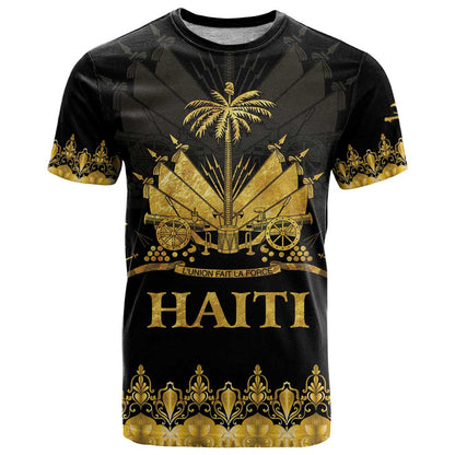 Haiti Neg Marron Gold T-Shirt Lespwa pa anyen san aksyon Graphic Tee