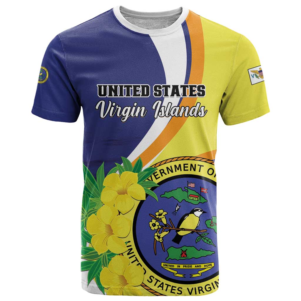 Personalized United States Virgin Islands T-Shirt United in Pride and Hope Graphic Tee