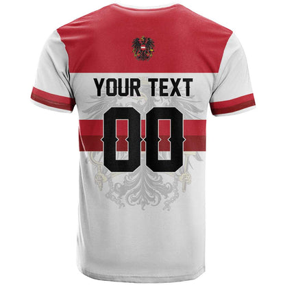 Custom Hockey 2026 Austria T-Shirt Osterreich Die Adler Graphic Tee