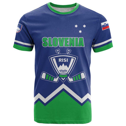 Custom Hockey 2026 Slovenia T-Shirt Go Champions Risi Graphic Tee