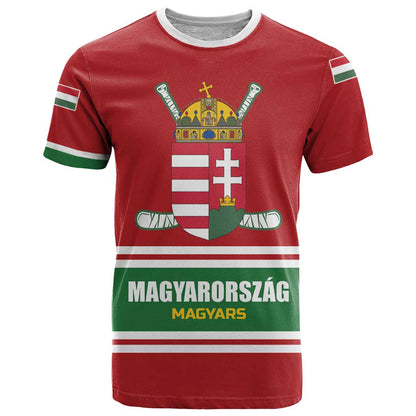 Custom Hockey 2026 Hungary T-Shirt Magyars Go Champions Graphic Tee