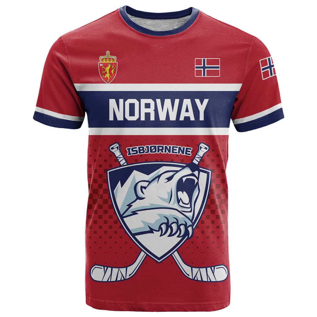 Custom Hockey 2026 Norway T-Shirt The Polar Bears Norge Come On Graphic Tee