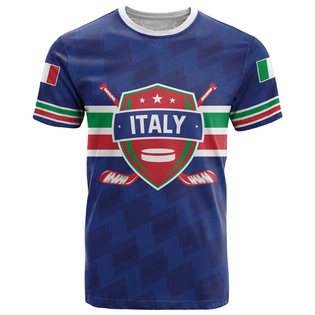Custom Hockey 2026 Italy T-Shirt Gli Azzurri Go Champions Graphic Tee