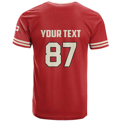 Custom Canada Hockey T-Shirt Canada Team Go Champions Graphic Tee