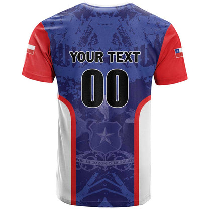 Custom Football Chile T-Shirt Vamos La Roja Graphic Tee