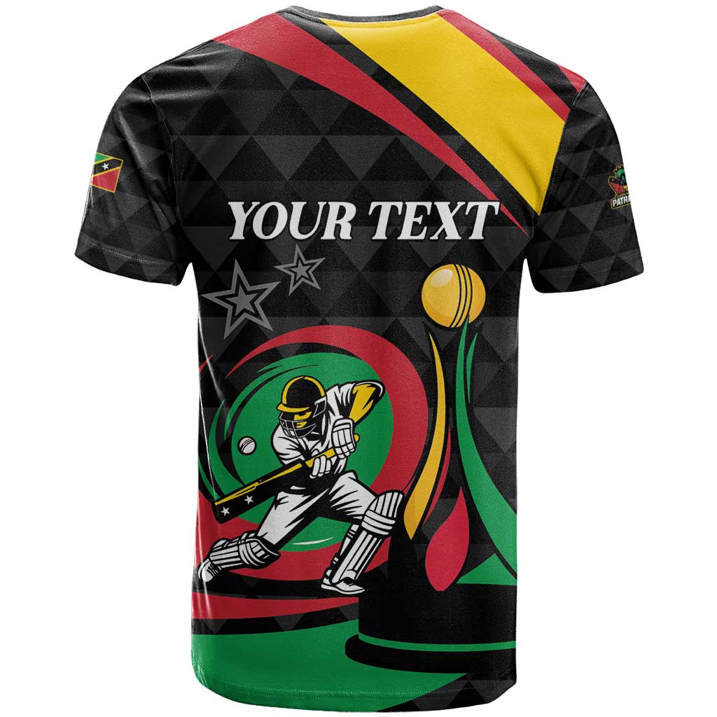 Personalized Saint Kitts and Nevis Cricket Champions T-Shirt Graphic Tee