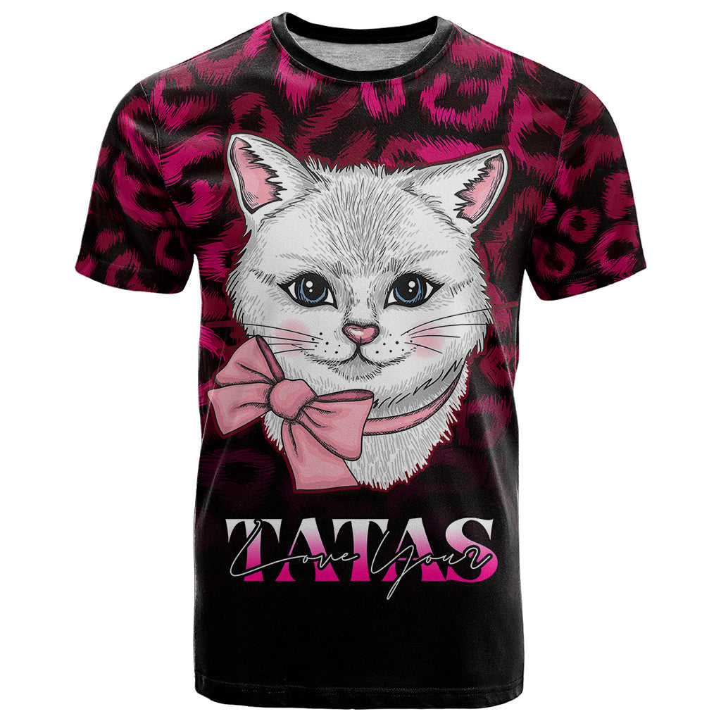 Personalised Love Your Tatas T-Shirt Cat Breast Cancer Awareness Graphic Tee