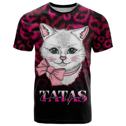 Personalised Love Your Tatas T-Shirt Cat Breast Cancer Awareness Graphic Tee