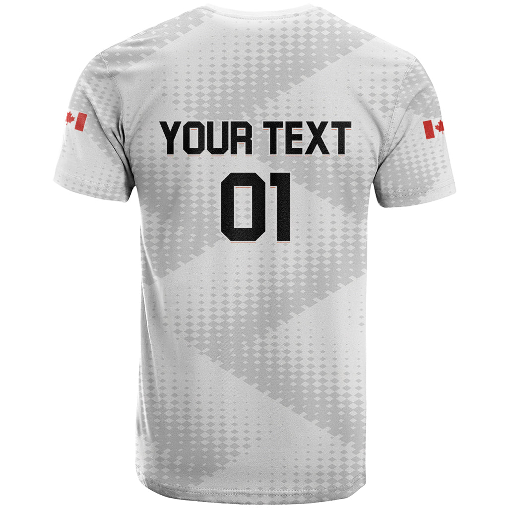 Personalized Canada 2024 Soccer T-Shirt Canadian Player Maple Leaf Graphic Tee