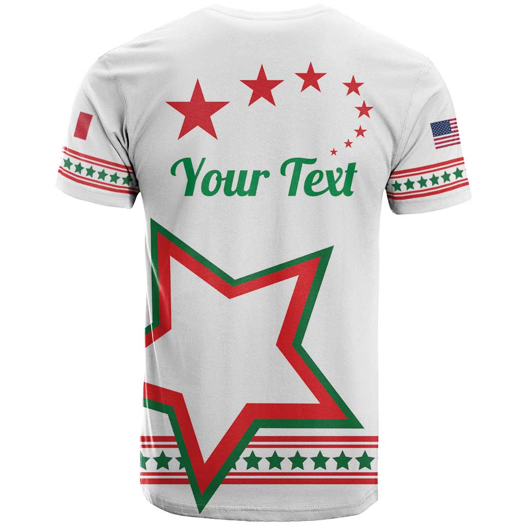 Personalized Italian-American Heritage Month T-Shirt Starlight Simple Style Graphic Tee