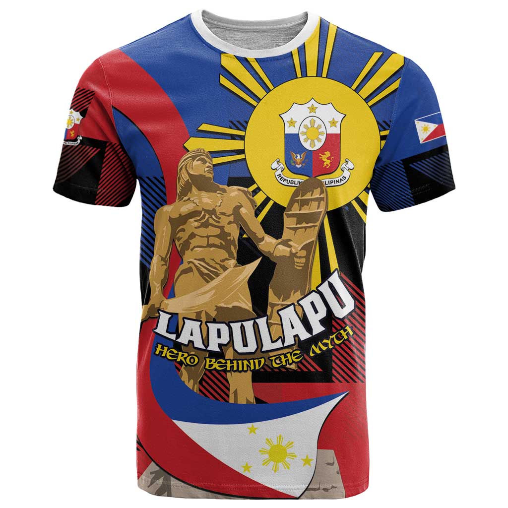 Personalized Philippines Lapulapu T-Shirt Hero Behind The Myth Graphic Tee