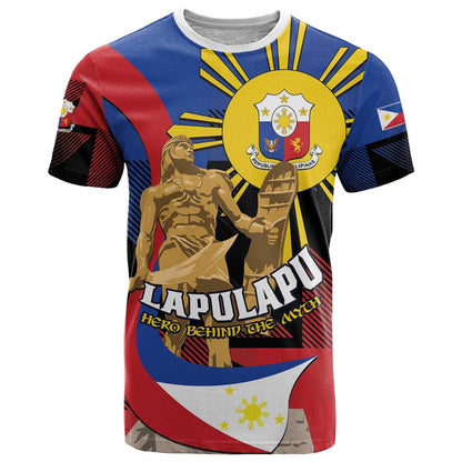 Personalized Philippines Lapulapu T-Shirt Hero Behind The Myth Graphic Tee