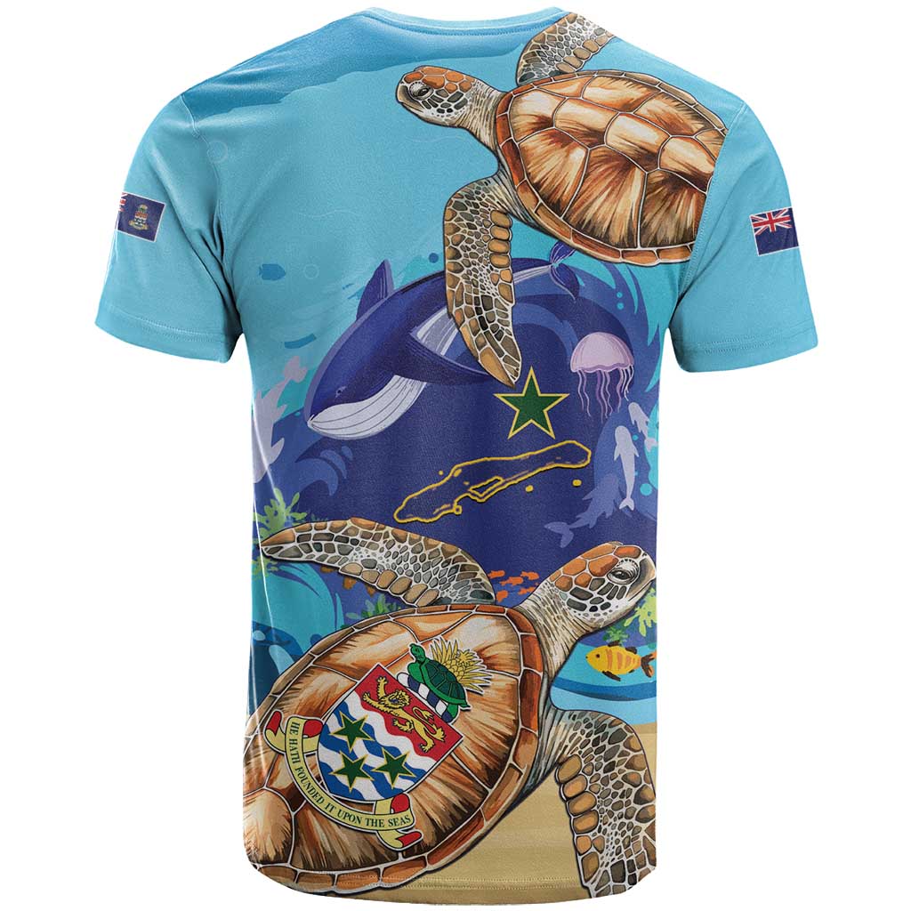 Little Cayman Map Sea Turtle T-Shirt Ocean Vibes Graphic Tee