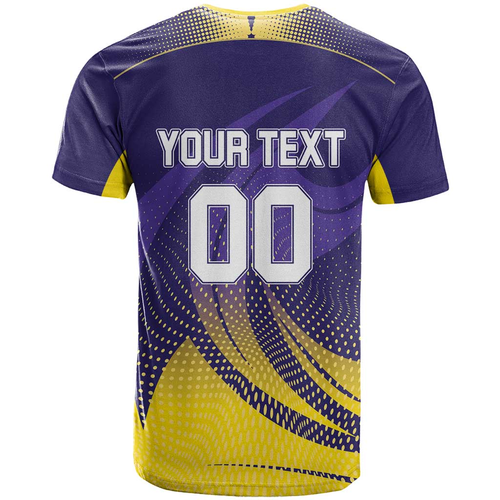 Custom Kolkata 2025 Cricket Knight Riders T-Shirt Korbo Lorbo Jeetbo Graphic Tee