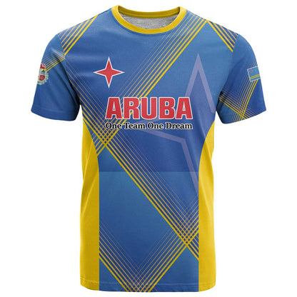 Custom Sport Team Aruba T-Shirt One Team One Dream Graphic Tee