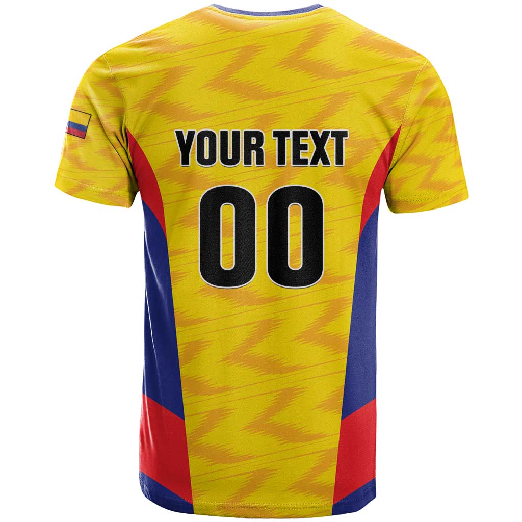 Custom Football Colombia T-Shirt Los Cafeteros Go Champions Graphic Tee